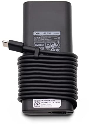 New USB-C Compatible with Dell XPS 13 Plus 9320 / XPS 9320 Laptop 65W Charger Type-C Power Supply 20V 3.25A with UK Power Cord