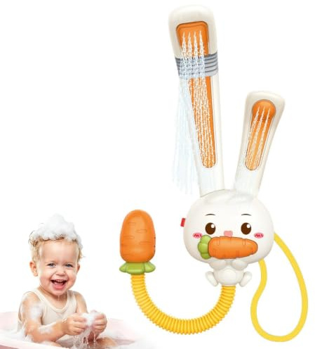 Kids Bath Toys - Rabbit Shape Shower Head Sprayer Bathtub Toy (A)