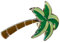 Miniblings Palm Pin Badge Button Brooch Vacations Caribbean Summer Tropical Tree