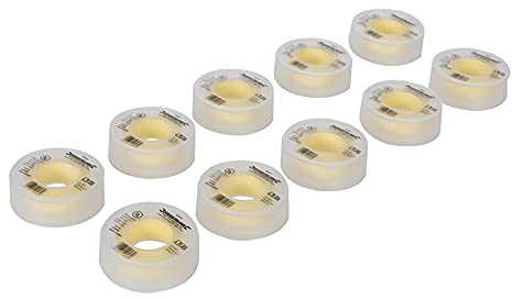Dapetz ® 10pc 12mm x 5m Yellow PTFE Thread Seal Tape, Good Sealing Teflon Tape to Prevent Leakage of Pipes, Shower Head and Sewers, Ideal for Gas Installation & Maintenance