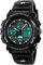 TONSHEN Unisex LED Digitaluhr Analog Quarzuhr 50M Wasserdicht Uhr Outdoor Militär Sport Uhren Plastik mit Silikon Band Neutral Armbanduhr, Schwarz