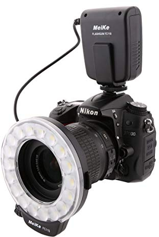 Meike FC-110 LED Marco Ringblitz für Canon Nikon Pentax Olympus Kameras
