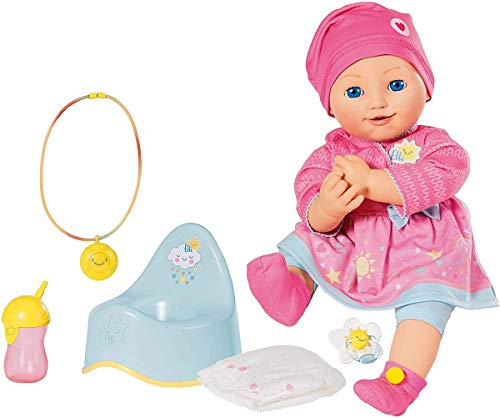 Zapf Creation 960202 Elli Smiles Puppe mit Funktion und Emotionen, 43 cm