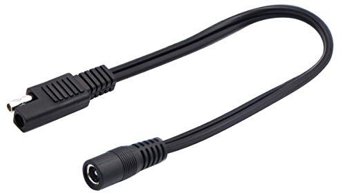 AAOTOKK DC zu SAE Anschlusskabel SAE Stecker zu DC 5,5 mm x 2,1 mm Weiblich Adapterkabel für RV Solarpanel Solarbatterie Panels Verbindungskabel (30 cm/12 Zoll)