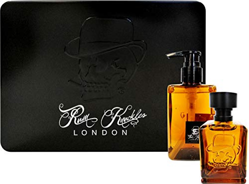 Rum Knuckles Tin Gift Set for Men - 100ml Eau de Toilette & 150ml Body Wash