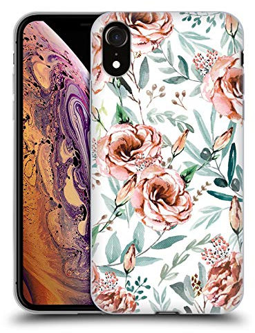 Head Case Designs Offizielle Anis Illustration Weiß Pumphose Gel Handyhülle Hülle [Militärischer Schutzgrad] Kompatibel mit Apple iPhone XR