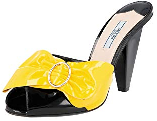 Prada Damen Schwarz Leder Pumps 1XX327 38.5 EU