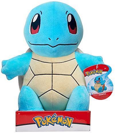 Bandai Pokémon – Plüschtier Schälchen (Squirtle) – Plüsch, 30 cm, sehr weich – WT0058