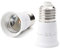 Lampenfassung Adapter Konverter Sockel Weiß E27 auf E27 Verlängerung für gängige Leuchtmittel (LED, Halogen, Sparlampe)