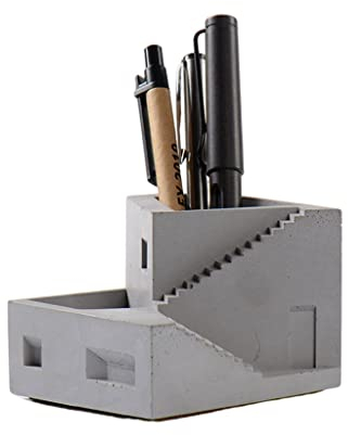 Schreibtisch-Stifthalter aus Beton, Stift- und Bleistiftbecher aus Zement, Schreibtisch-Aufbewahrungsbecher für Stifte und Bleistifte für Bürobedarf