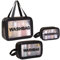 Evmyo 3 in 1 Beauty Case Donna da Viaggio 3 Pezzi Borse da Toilette Impermeabile Trasparenti Borse Cosmetica Grande Trousse Porta Trucchi Borsa per WC Trasparente Donna e uomo (Nero)