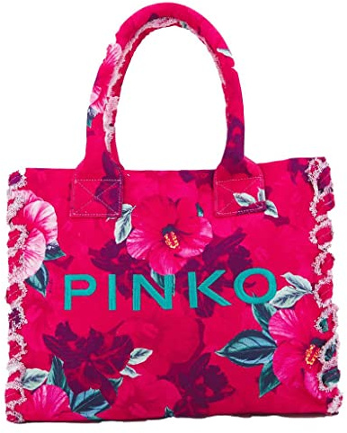 Pinko Borsa a Spalla Beach Shopping Rosa/Fuxia Borsa Spalla Multi Donna 37x30x4 cm