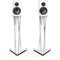 Pro-Ject Tristand, Hochwertiger Lautsprecherständer aus Stahl mit höhenverstellbaren Spikes, Stereopaar (White)