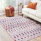DAPHNE HOME DECOR Machine Washable Area Rugs, 160X230 CM, For Kitchen, Bedroom, Dining Room and Living Room Non Slip Area Rugs | Soft Short Pile | Kid Pet Friendly Rug (Cream Multicolor)