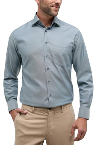 ETERNA Herren Strukturhemd MODERN FIT 1/1 salbeigrün 42_H_1/1