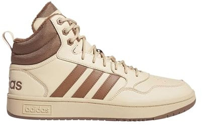 adidas Herren Hoops 3.0 Mid Lifestyle Basketball Classic Fur Lining Winterized Shoes Schuhe, beige/preloved Brown/preloved Brown, 47 1/3 EU