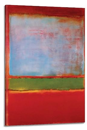 Mark Rothko Poster auf Leinwand, Violett, Grün und Rot, Kunstdruck auf Leinwand, modernes Familienschlafzimmer-Dekor, 30 x 45 cm