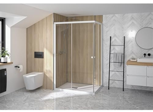 KINEDO - Paroi de douche SUPRA III A Kinedo accès d'angle coulissant irréversible - PA1584BTNG