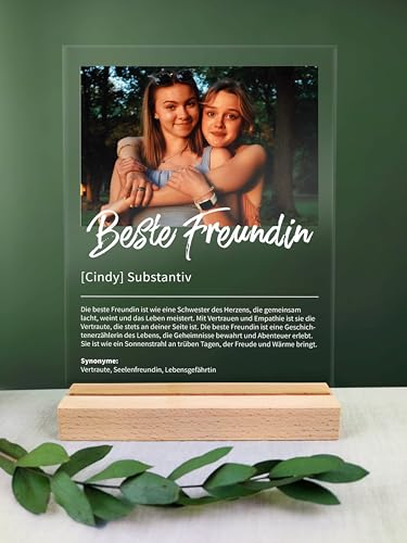 Beste Freundin Geschenk personalisiert - Acryl Geschenk - Definition: Beste Freundin - Beste Freundin, Beste Freundin Geschenke Geburtstag, Geschenke Für Freundin, Geschenk Freundin, Geschenk Freundin