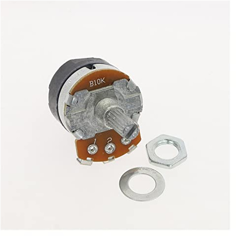 elektronischer Schalter Mikroschalter 2 Stück WH138-1 Potentiometer mit Schalter, Dimmer, einstellbarer Widerstand, B500K, B10K, B5K, B20K, B100K, B250K, B50K (Color : B10k)