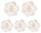 FSSTUD 5 Stück große Seidenpapierblumen, große Krepppapierblumen, Brautparty, Pompons, Hochzeit, Party, Papierblumen, Wandbehang, Babyparty, Blumen