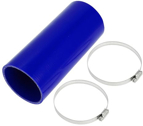 X AUTOHAUX 1 juego de manguera de silicona para coche de 80 mm, diámetro interior de 200 mm, 0 grados, 0 grados, manguera de refrigerante, universal, color azul