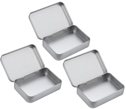 Garneck 9 Stk Aufbewahrungsbox aus Weißblech Lippenbalsam Dose Zinn aufbewahrungsdose storage boxes Süßigkeitenglas Aufbewahrungskoffer für den Haushalt Weißblechhalter