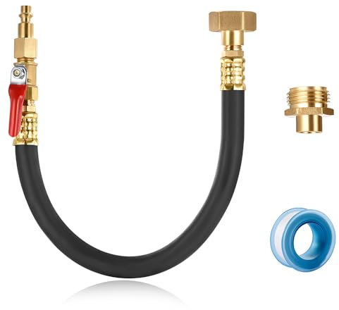 SIGURANTA Wohnmobil-Winterisierungsset mit Sprinkler-Ausblasadapter, Absperrventil, Überwinterungs-RV, Wohnmobil, Boot, Wohnmobil, Gartenschlauch-Adapter