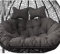 FYHTC Hanging Egg Chair Cushion 2 Person, Swing Cushion Outdoor Seats, Double Hanging Basket, Hammock Replacement(Dark gray)