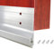 Mouse Blocking Aluminium Door Draft Stopper Bottom Seal - Skeleton with Rubber Tape - Windscreen Dust Seal