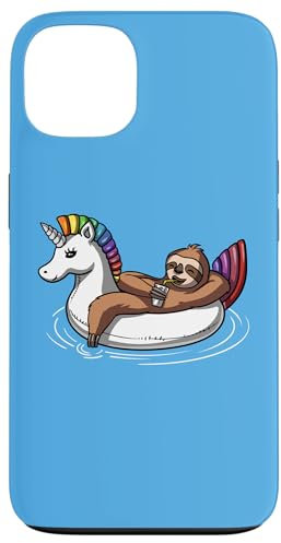 Paresseux Sur Licorne Flotteur Paresseux Drôle Coque pour iPhone 13