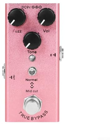 Mini-E-Gitarren-Effektgerät mit Fuzz-Kontrolle und flexibler Konnektivität für Performer