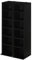 HOMCOM 2er-Set Regale Säulenschrank CD-DVD-Aufbewahrung 6 + 6 Fächer 21 x 22,5 x 88,5 cm max. Kapazität 204 CDs schwarz