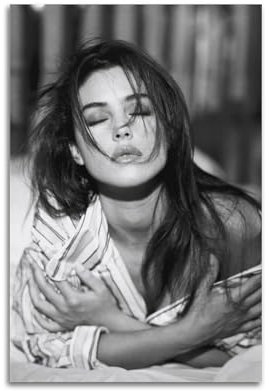 WAWYY Poster, berühmte Schauspielerin Monica Bellucci, ästhetischer Druck, Kunstdruck, Leinwand, moderne Schlafzimmerdekoration, 60 x 90 cm