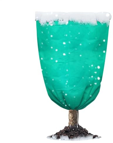 Frostschutzhüllen für Pflanzen, Frostschutztücher für Pflanzen im Freien - Frostschutz-Pflanzenschutzbeutel,Bäume Frostdecken Kordelzugbeutel mit Reißverschluss für Sträucher und Bäume bei kaltem Wett