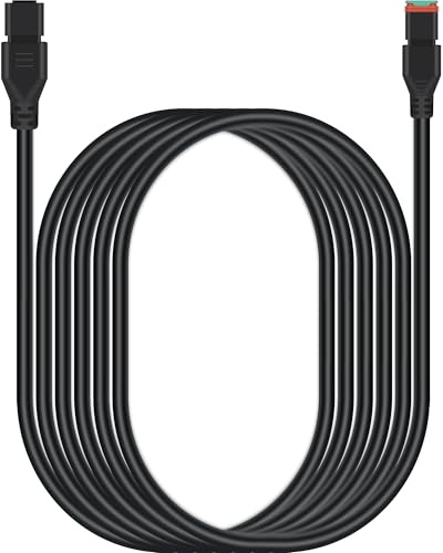 3m 16AWG 2Pin DT Connector Kabelstränge für Offroad LED & LKW-Scheinwerfer | Wasserdichte Steckverbindung, einfache Plug-and-Play Montage, 2polige Kabel für Fahrzeug-LED-Leuchten und Arbeitsscheinwerfer