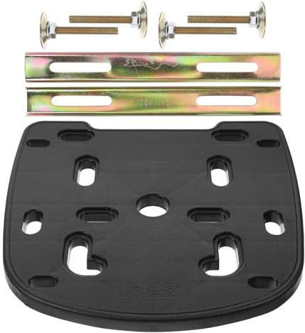 VALICLUD Motorcycle Rear Luggage Rack Mounting Plate Kit with Screws Sturdy Rear Trunk Fixing Hardware for Wide Compatibility and Easy Installation Motorbike Tail Boxes