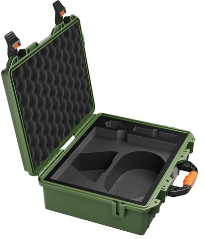 Starlink Mini Case, Waterproof Hard Travel Case, Lockable & Portable, Green | Storage Case with Molded Foam for Starlink Mini Accessories(Cable, Power Supply, Kickstand and Pipe Adaptor)