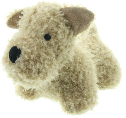 FRANK FLECHTWAREN Türstopper Hund Tobi, 1kg, 27x13x17cm | Süßer Türstopper Tobi in Hundeform aus weichem Plüsch. Schwere Sandfüllung verhindert zuverlässig das Zuschlagen von Türen.