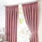 Fusion Pink W46 x L54 Pencil Pink-2x Panels Bedroom & Living Room-Pleated Curtains in Blush Dijon Collection, Blackout/Thermal Insulated, 46 Width x 54 Drop (117 x 137cm)