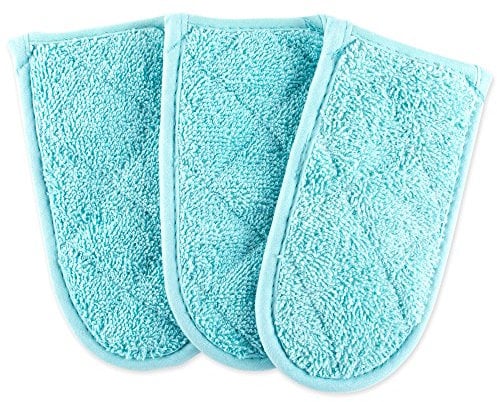 DII Machine Washable, Heat Resistant with Hanging Loop, cast_iron, Aqua, Pan Handle