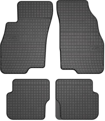 FROGUM EL Toro Gummimatten Ganzjähriges-Set von Autofussmatte Auto Fußmatten für FIAT Punto 2012 2012-2018 | Beständiges Gummi Material | 1,5cm Schutzkante
