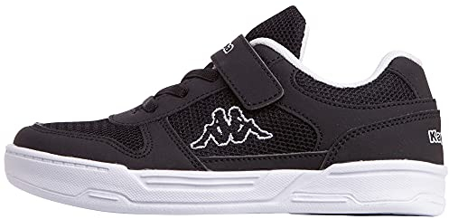 Kappa Unisex Kinder Sneaker Turnschuh 260779 Schwarz, Schuhgröße:27 EU