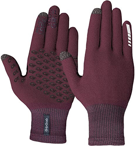 GripGrab Primavera 2 Merino Fahrradhandschuhe Thermo Touchscreen Langfinger Frühling Herbst Winter Übergangshandschuhe