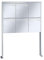 RENZ/Tetro / 5er Freistehende Briefkastenanlage Standbriefkasten / V4A-Edelstahl/Volumen 23 L/mit Fußplatten/Dein-Briefkasten.de