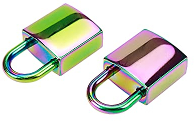 Savagrow 2 x Koffer-Schlösser mit Schlüssel, buntes Mini-Notebook-/Rucksack-Vorhängeschloss.