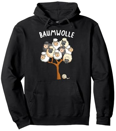 Schafe Landwirt Bauer Comic Cartoon Schafwolle Baumwolle Pullover Hoodie