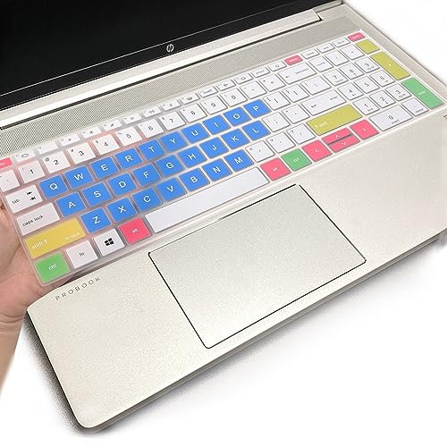 Keyboard Cover for 15.6 inch HP ProBook 450 G8 G9 G10/ 455 G8 G9 G10/ 650 G8/HP Zbook Power G8 G9, HP ProBook 15.6 inch Laptop Keyboard Skin(NOT fit HP ProBook 450/455/650 G6 G7)-CandyBlue
