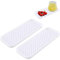 2 PCS Silicone Sink Tray, Kitchen Sink Tray Organiser, Silicone Kitchen Drying Mat for Kitchen (White, Size 1)