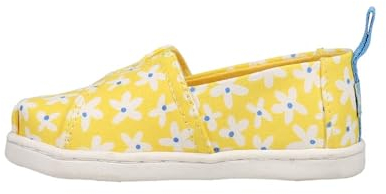 TOMS Klassische Alpargata-Loafer für Mädchen, flach, Sun Yellow Sun Daisies, 2 UK
